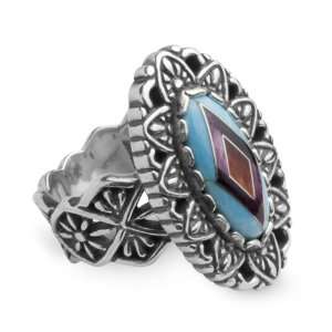  Carolyn Pollack Sterling Silver Multi Channel Turquoise 