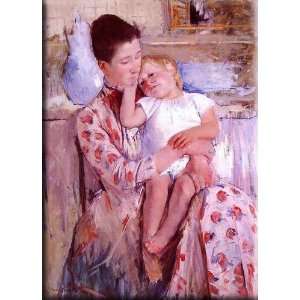   Her Child 11x16 Streched Canvas Art by Cassatt, Mary,