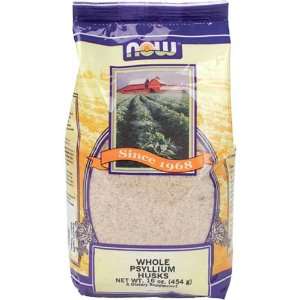 NOW Foods Psyllium Husk Whole, 16 Ounce Bag  Grocery 