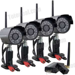 WIFI FREE Digital Wireless 4 Camera Security DVR System  
