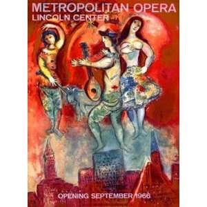 Marc Chagall   1966 Metropolitan Opera Giclee on acid free paper 
