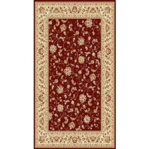 World Rug Gallery 7864RED Elite Isphahan Red Oriental Rug Size 53 x 