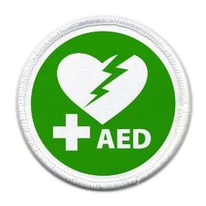 AED Defibrillator Certified 4 inch Sew on Patch