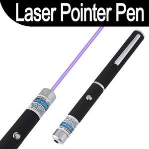 New 5mW 405nm Violet Purple Blue Ray Laser Pointer Pen Beam Light 
