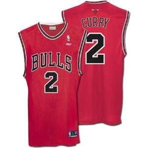 Eddy Curry Red Reebok NBA Replica Chicago Bulls Youth 