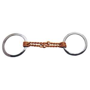   Twisted Copper Mouth Snaffle   Stainless Steel   5
