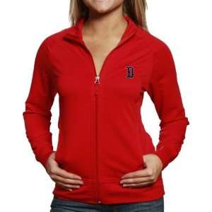   Boston Red Sox Ladies Red Impulse Zip Up Sweatshirt