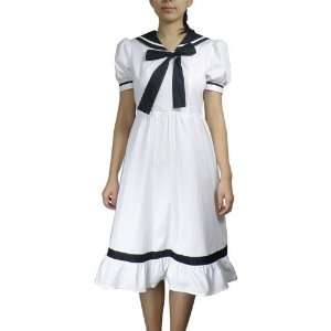  Gothic Lolita Harajuku White sailor dress   10/L 