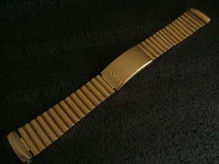 Unused NOS 19mm Gold tone Bulova Deployment Vintage Watch Band  