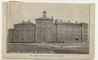 1908 View St Johns Long Island City Hospital NY A4817  