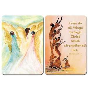  Sing His Praises   Set of 2 African American Magnets