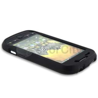 Black Rubber Hard Case Cover For T Mobile HTC Mytouch 4G Phone  