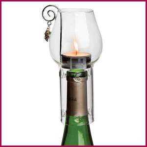 Wine Chimney Tea Candle Set Wine Bottle Candelabra Wine Light   Home 