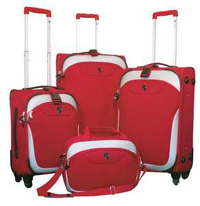 Heys EZ 4 Wheeler Expandable Spinner Luggage Set RED  