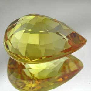 90 CT. YELLOW SAPPHIRE PEAR SHAPE AFRICA NR  