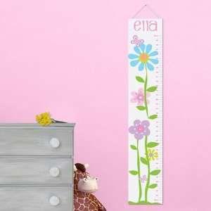  Personalized Butterflies and Blooms Growth Chart
