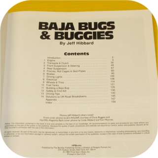 VW Baja Bugs & Buggies Book Sand Rail Dune Buggy  