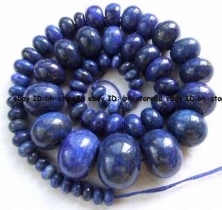 4x7 15x20mm Lapis Lazuli roundel gredually Beads 17  