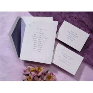  Simple Embossed Rose Card Wedding Invitations Health 