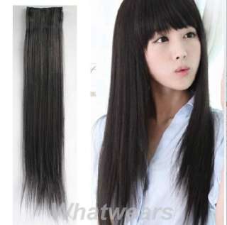1PCS Clip in Straight Long Hair Extension 7 Colors 65cm TB702  