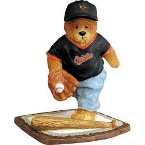 Baltimore Orioles MLB Football Bear Figurine