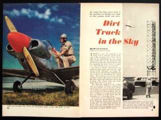 Midget Air Racing Dirt Track Planes 1948 pictorial  