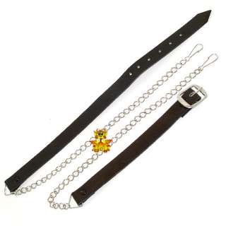 REAL LEATHER SCOTTISH SPORRAN CHAIN BELT/FREE DELIVERY  