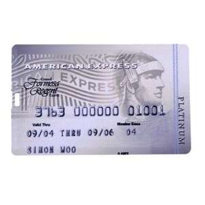  4GB American Express Platinum Double Sided Pattern Credit Card 