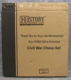 The History Channel CIVIL WAR CHESS 32 Piece Figure Set with Box   No 