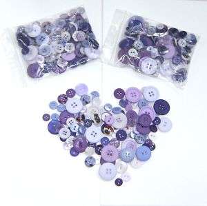 50g Bag Mixed Purple Buttons Purples Mix 100+ Buttons  