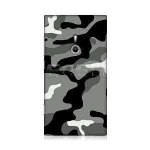  Ecell   HEAD CASE GREY CAMOUFLAGE HARD BACK CASE FOR NOKIA 