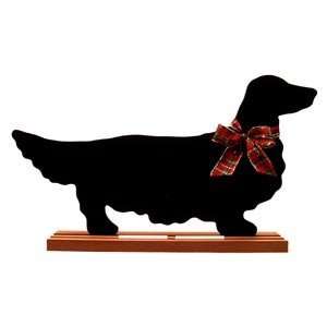  Dachshund, Long haired Breed Chalkboard  Size TABLE 
