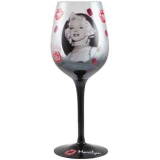 Jewels and Kisses Marilyn Monroe 15oz Wine Glass by Westland  