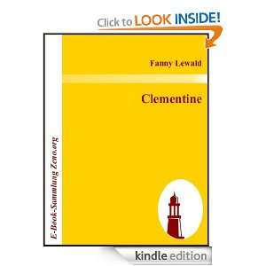 Clementine (German Edition) Fanny Lewald  Kindle Store