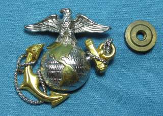   US Marine Corps EGA Small Size Gold on Sterling Silver Pin 594  