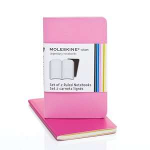   Moleskine Volant Pocket Plain Notebook, Pink/Magenta 