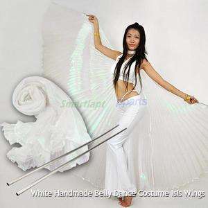 New Belly Dance Costume Isis Wings  White  