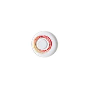  Five Senses Whirl red / yellow saucer 4.33 inches Kitchen 