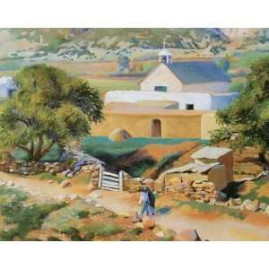  THE MISSION CHURCH BY KENNETH MILLER ADAMS PRINT 