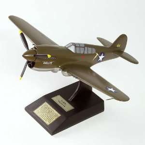 40E Tomahawk WWII Ground Attack Fighter Aircraft Desktop Model Plane 