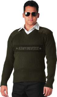 Military Commando V Neck Acrylic Sweaters  