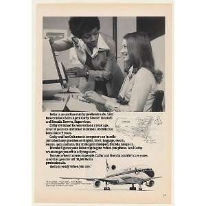  1978 Delta Airlines Reservations Agent Cathy Cowart Print 