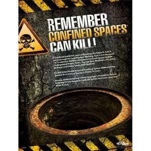National Safety Compliance Confined Spaces Can Kill Poster   18 X 24 