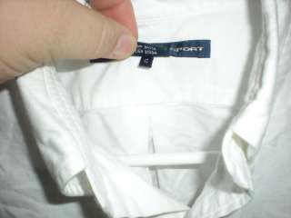 Polo Ralph Lauren Sport Dress Shirt White Button Up Long Sleeve 10 