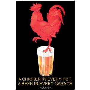  Pot, A Beer in Every Garage   Herbert Hoover by Wilbur Pierce. Size 