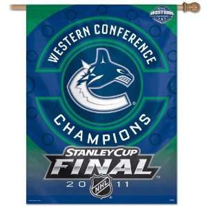 VANCOUVER CANUCKS Western Conference Champion Banner/vertical flag 27 