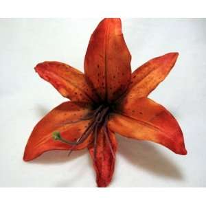  NEW Orange Tiger Lily Hair Flower Clip, Limited. Beauty