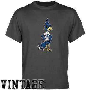 NCAA Creighton Bluejays Charcoal Distressed Logo Vintage T shirt 