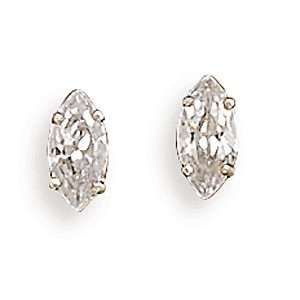   Marquise 8mmx4mm Clear CZ Stud Earrings West Coast Jewelry Jewelry