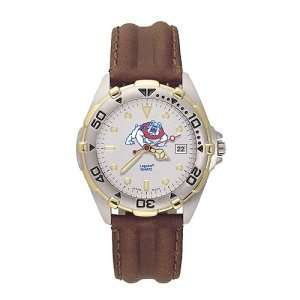  Fresno State Bulldogs Mens NCAA All Star Watch (Leather 